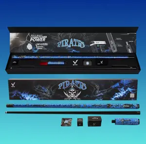 EVO Pirates Maxbing Edition: Sea Wrath Pro Cue Kit — Glassfiber + Carbon, 12.5mm EVO Tip, 29" Shaft & Butt, 19–19.5oz, Wrapless Grip, 5/16-18 Joint, Complete Player Package