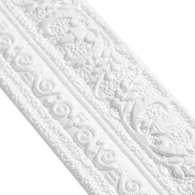5m TPE Self-Adhesive Flexible Molding Trim Ceiling Molding Wall Trim For Furniture Door Wardrobe Home Decor White 40x4.5mm - View #7
