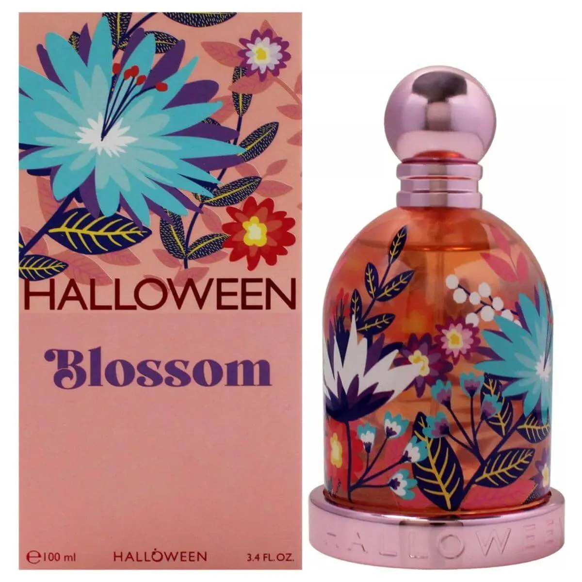 Halloween Blossom Women's Eau de Toilette, 3.4 fl oz Aromatic Fruity Floral Fragrance with Sweet Musky, Green Mandarin, Vanilla, Jasmine & Wild Strawberry Notes, Female Signature Scent, Aromatic Fruity Fragrance, Floral Eau Perfume