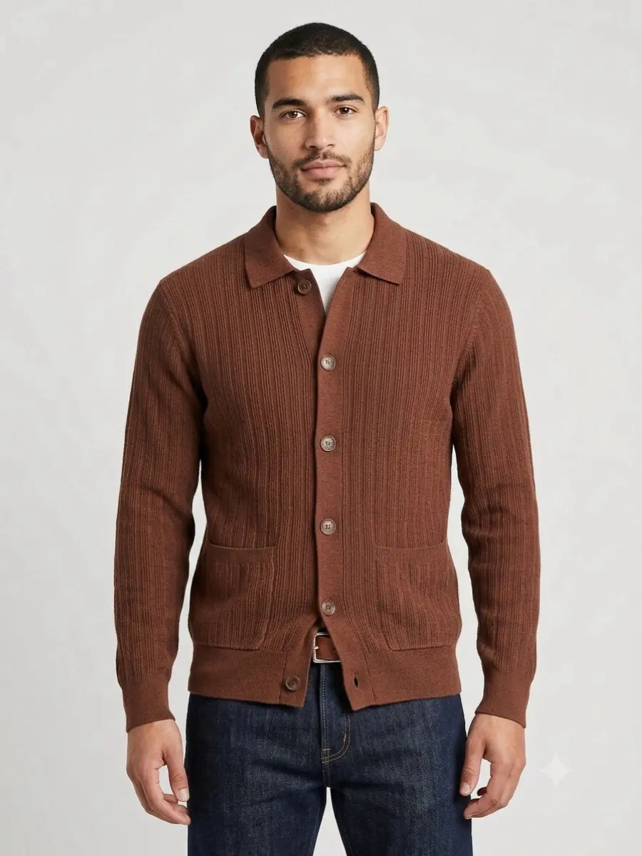 goodfellow sweater cardigan Brown B.8