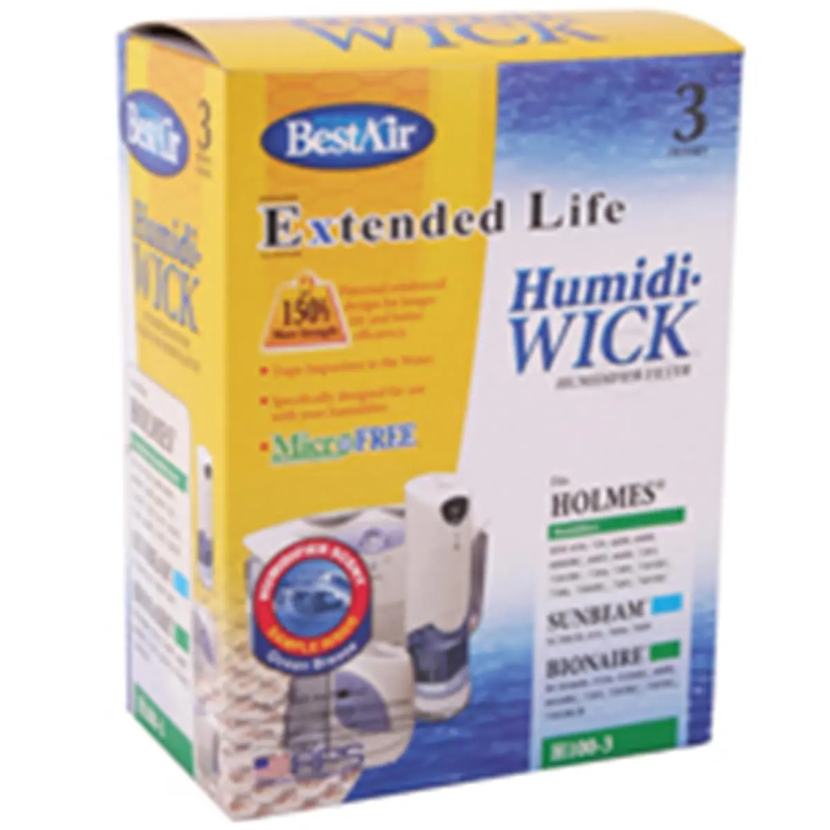 Bestair H100-3-5-H100-6 Microfree Humidifier Filter, 8.75x17.5x6.5", Reinforced Design, Impurity-Trapping Feature