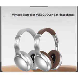 VJE901 Retro Metal Head-mounted Bluetooth Headset Type Wireless Mobile Phone Game Sports Headset Private Model Cross-border
