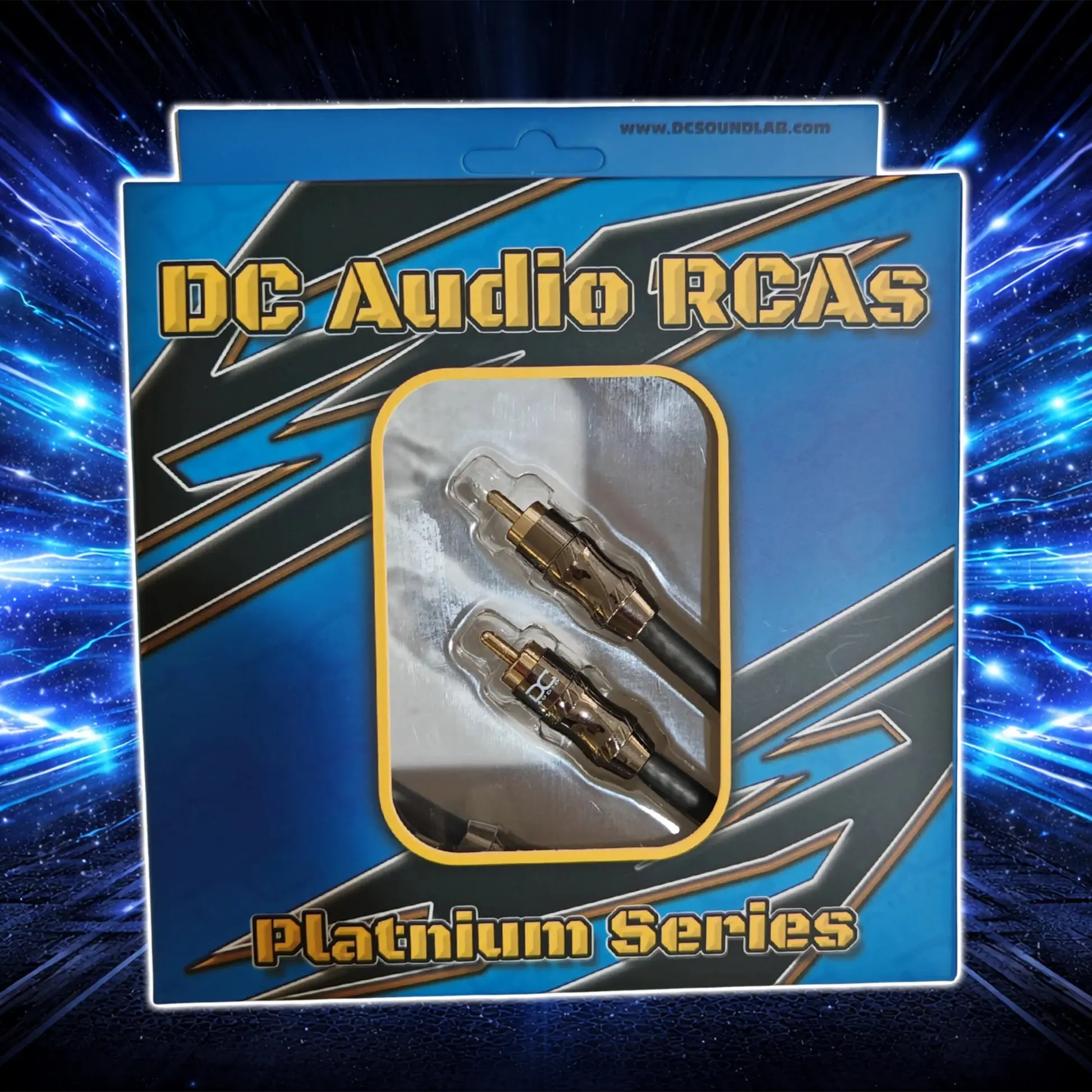 DC Audio Platinum Series RCA Cables — Shielded Interconnects