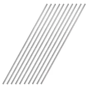 2.5mm x 300mm 304 Stainless Steel Solid Round Rod for DIY Craft - 10 count