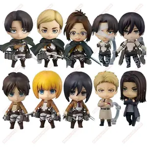 Attack on Titan Animation Comic Peripheral Toy Eren Mikasa Levi Hange Reiner Anime Action Movable Model Figures Collection NTR popular