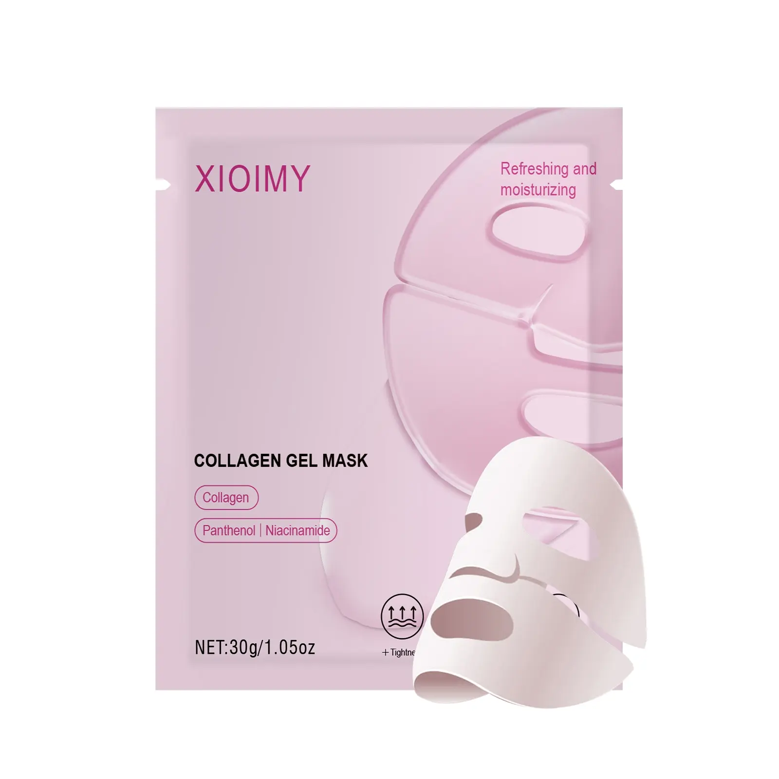 1pc/3pcs/5pcs/8pcs/10pcs Collagen Nicotinamide Moisturizing facial mask, Gentle, smooth, moist and delicate for facial skin, gives skin luster, says goodbye to dry, dull and loose facial skin, and is suitable for all skin types