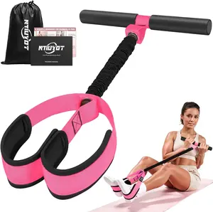 Upgraded Durable Pedal Resistance Band with Handle, Thickened Latex Tubes and Soft Foam Fabric Foot Pedal, Sit up Exercise Equipment for Abdomen, Waist, Arm, Core/Abs, Leg, Physical Therapy NTIUYOT