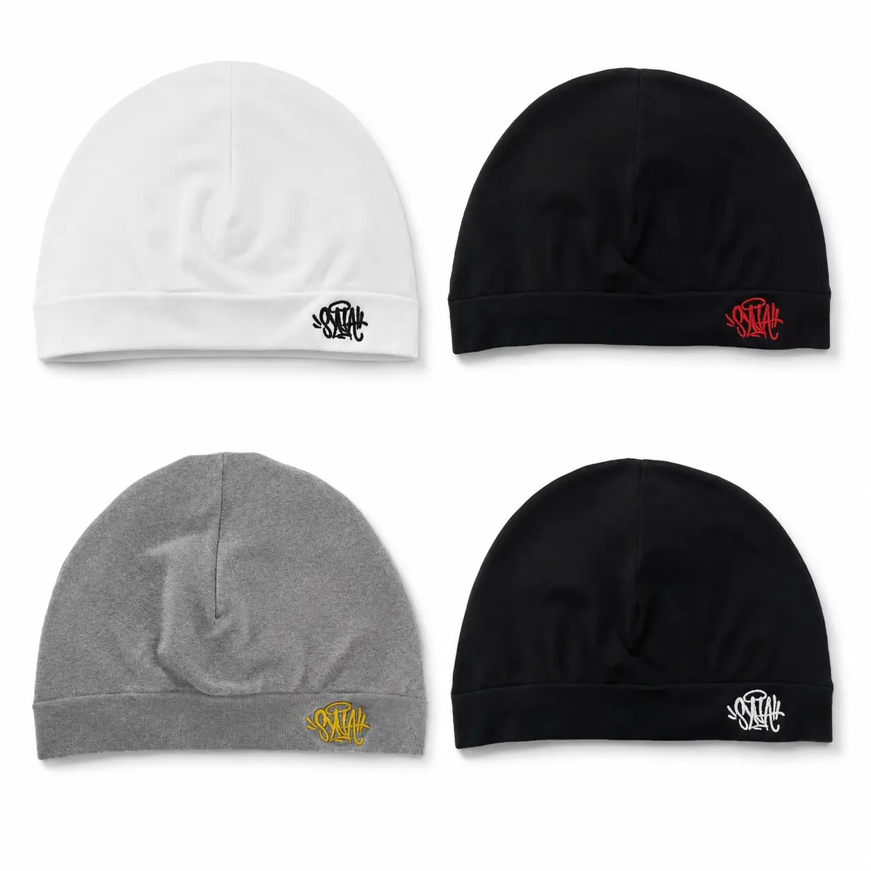 Y2K Streetwear Beanie Hat Unisex – Soft Stretch Skull Cap with Embroidered Logo