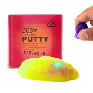 UV Reactive Color-Changing Putty with Mini UV Light – Creative Sensory Toy for Kids & Adults | Draw with Light, Stretch, Shape & Play | Fun Science Gift in Tin Box