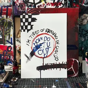 ‘I’m Tired of Running in Circles’ Print by SixxyStar