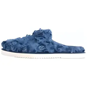 Louis Vuitton Easy Round-Toe Slip-On Slippers for Men in Blue Trending Shoes, House White Official Shoes to Get / Maison Mihara Verifiable, with credentials and supporting global authentication