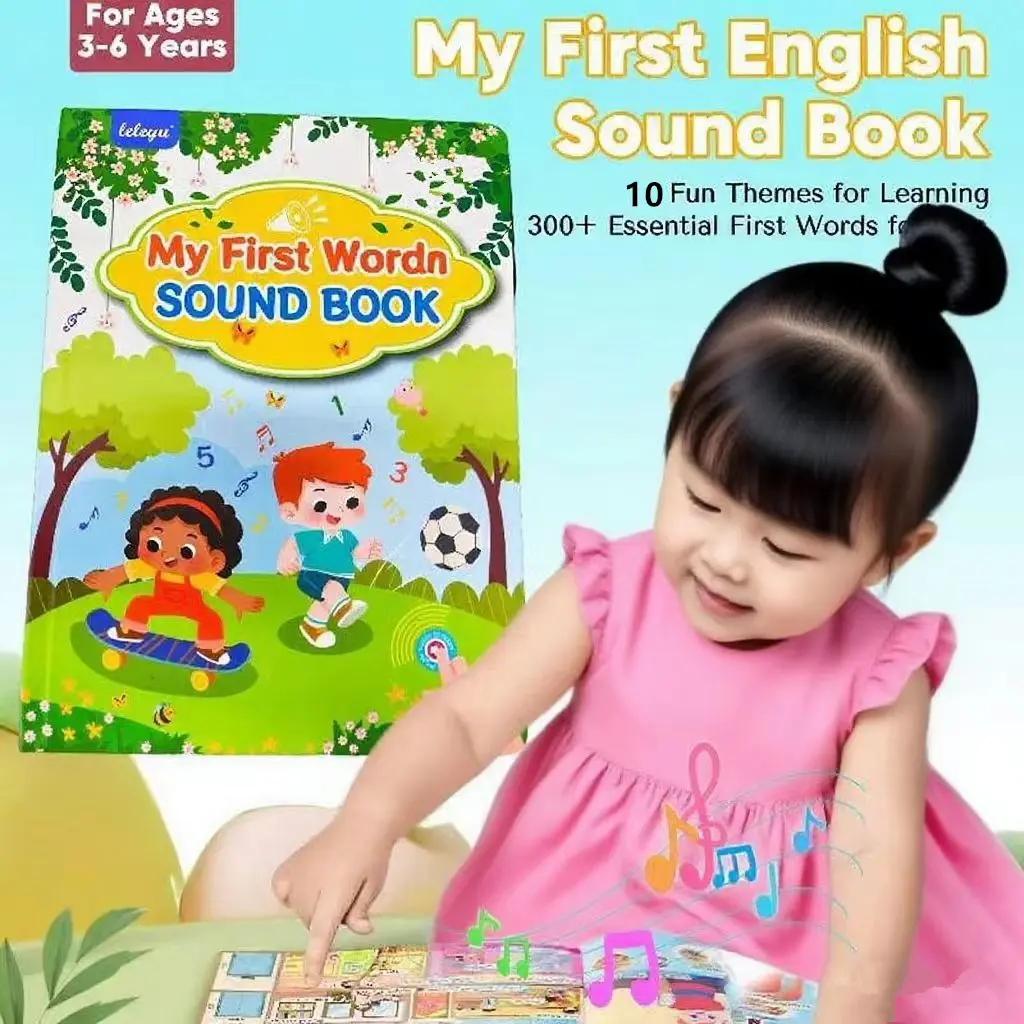 Screen-Free Electronic Reading Companion Machine - Preschool Learning Tool for 3-6 Year-Olds with 10 Engaging Learning Themes, Interactive Early Education E-Book Device for Key Skill Building, Colorful Gift for Daughters, Daughter
