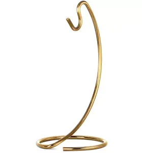 Homeries Banana Holder Modern Banana Hanger Tree Stand Hook for Kitchen Countertop, Brushed Brass Banana Stand