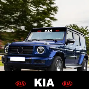 Car Windshield Decoration Sticker, Easy to Apply, No Residue, Text Style Decorative Decal, KIA Car Exterior Modification Accessory, Car Accessories