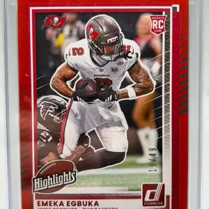 Emeka Egbuka /49 ‘25 Donruss Highlights Red