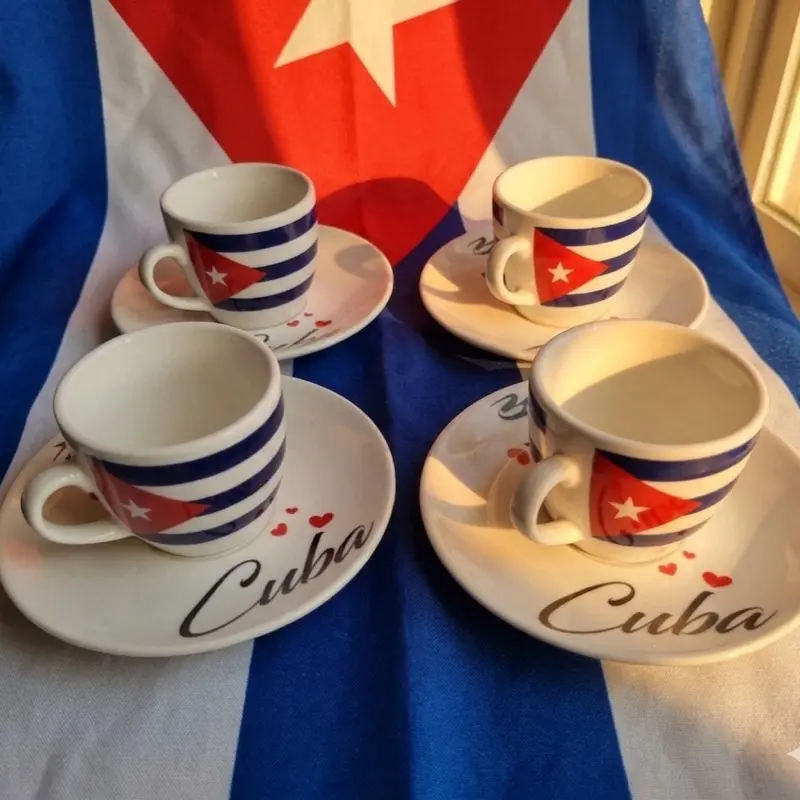 8-Piece 3oz Espresso Coffee Cup and Saucer Set, Ideal for Coffee Lovers