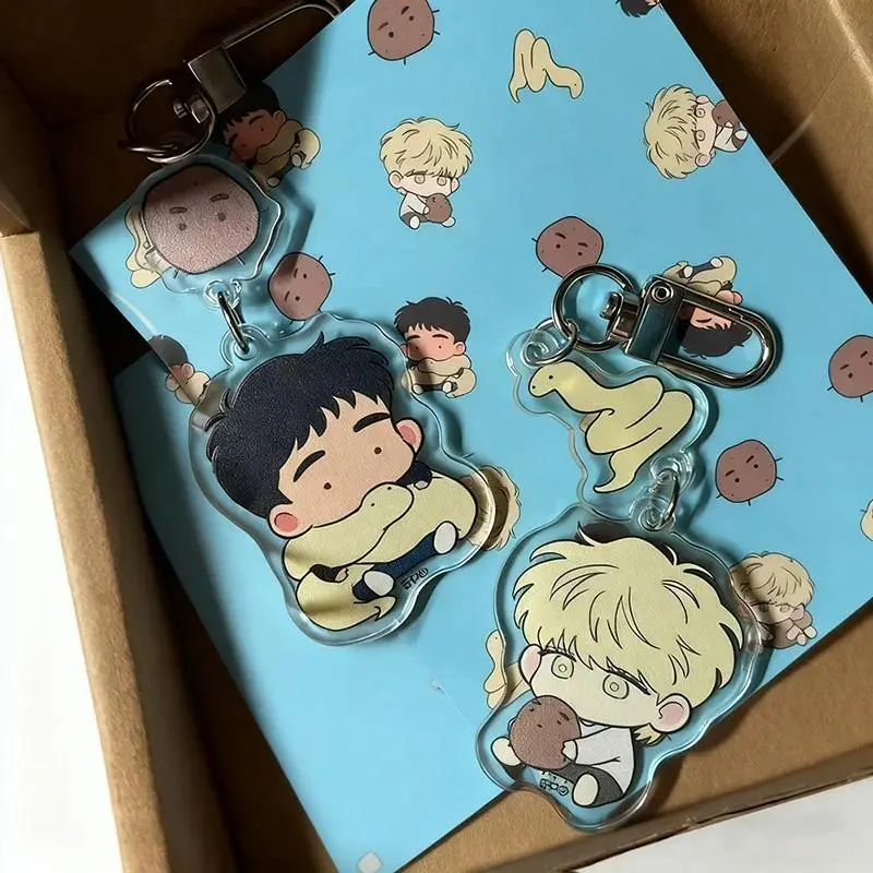 Anime The Sacred Serpent's Seduction Taesun BL Acrylic Keychain, 1-Piece No-Print Accessory, 1 Size Home Decor Hanging Ornament for Backpacks, One Size
