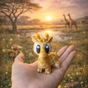 Safari Buddies Collection - 3D Printed African Savanna Animals - Anxiety Relief - Sensory Relief - Animal Statues
