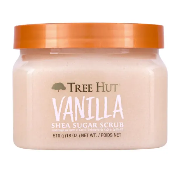 Tree Hut Body Scrub, Vanilla, 18 Oz | Exfoliating & Hydrating Sugar Scrub with Shea Butter & Essential Oils, Smooth Skin, Body Exfoliator For All Skin Types