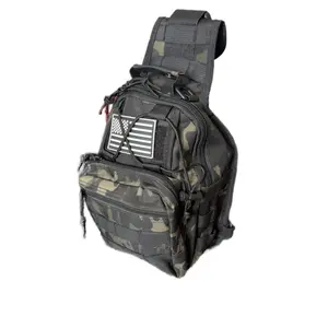 Tactical Backpack, Waterproof Military Cross-body Molle Sling Shoulder Backpack Chest Bag sports Gear for Outdoor Every Day Carry