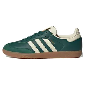 Adidas Originals SAMBA OG IE0872 Comfortable Versatile Low-top Lifestyle Sneakers for Women Green White