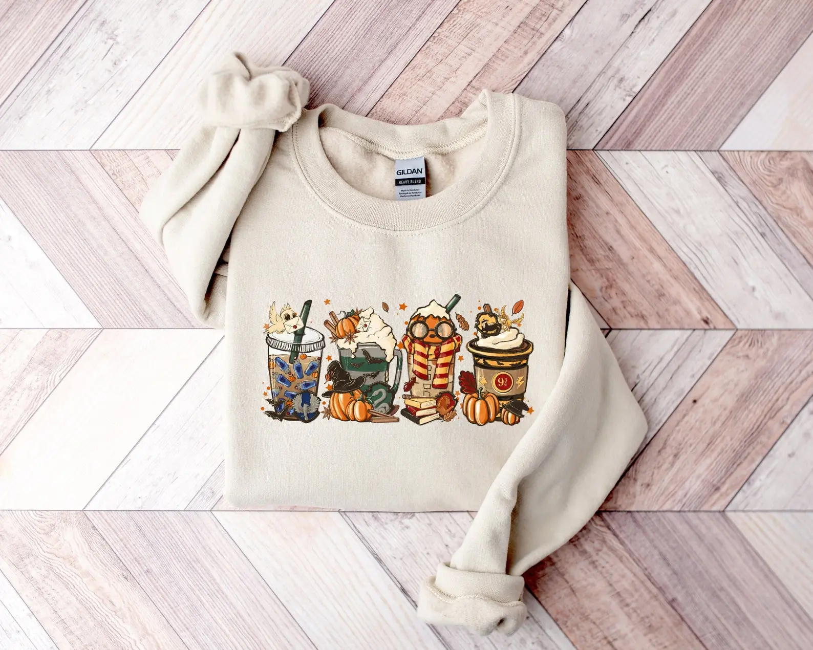 Magic Harry Fall Sweatshirt, Halloween Hoodie, Vacation Sweatshirt, HP Fan Gift, Pumpkin Spice Latte, Fall Coffee Shirt, Magic Inspired Tee