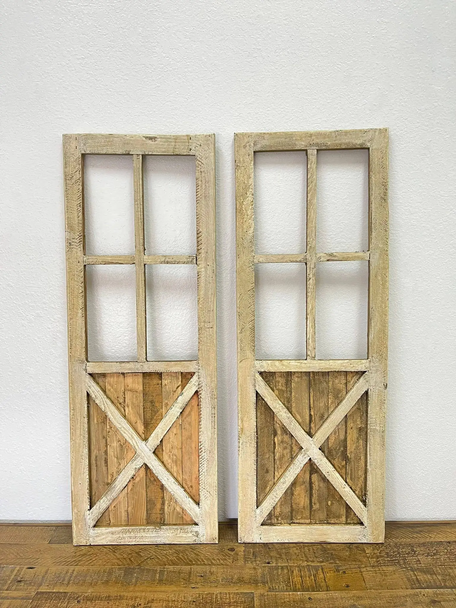 Helston Wood Window, 2pc Set, Handmade - 6.11 (+)