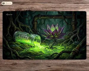 Mutated Lotus - TMNT - 24"x14" - Playmat MTG - Board Game Mat for TCG