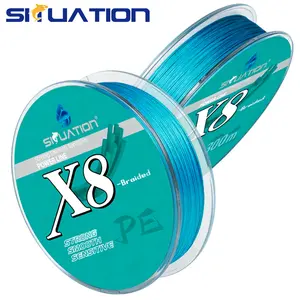 SIIUATION 1PCS Blue 300m-328yds High Strength Fishing Line, 8-strand Wear-resistant Braided Line, Long Casting PE Fishing Line, abrasion Resistant for Saltwater Freshwater