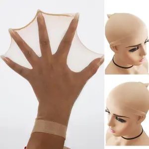 Beige HD Wig Cap for Women, Ultra Thin and Transparent Stocking Wig Caps for Lace Front Wigs