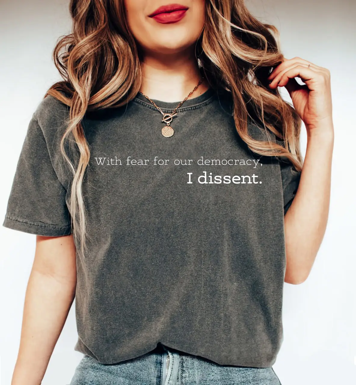 I Dissent Comfort Colors Shirt, With Fear for Our Democracy I Dissent T-Shirt, Vote Shirt, Reproductive Rights, Political Activism Tee, Election 2024 Shirt, LGBTQ, Democracy Shirt, Activist Shirt, Supreme Court