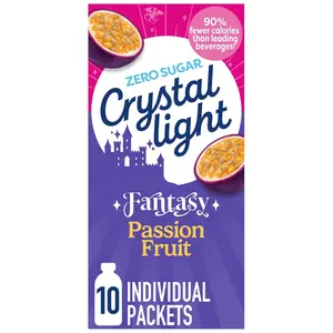 Crystal Light Passion Fruit | Zero Sugar Drink Mix for Fantasy Book Lovers & Readers (10 Packets)