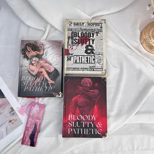 Bloody Slutty and Pathetic Illustrated Hardcover Edition by WhatMurdah - Dark Romance Collectible, Spicy Aesthetic Dramione Fanfic, Gift For Book Lovers And Thrillers