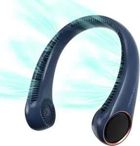 Portable Neck Fan,USB Rechargeable Personal Fan,Hand Free Bladeless 3 Speeds