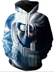 NARUTO KAKASHI CHIDORI LIGHTNING BLADE PULL OVER HOODIE
