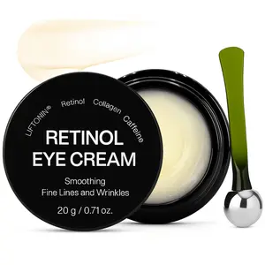 JORCERAY Retinol Eye Cream - 10-in-1 Formula for Smoothing Fine Lines & Wrinkles - Reduces Puffiness - Brightens Dark Circles - Firms & Hydrates - Great for Men & Women - 0.71oz (20g) Greatformenwomen Firmshydrates