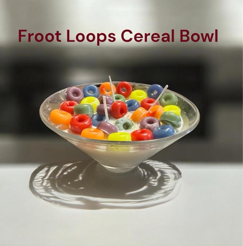 Fruit Loops Cereal Candle Decor Scent