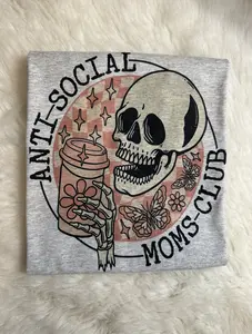 Anti social moms tee