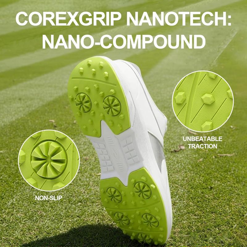 Golf Shoes Mens Waterproof Professional Outdoor Spiked Golf Cleats for Men