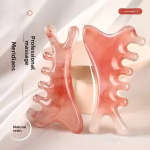 Four-in-one multifunctional pink scalp massage comb for girls