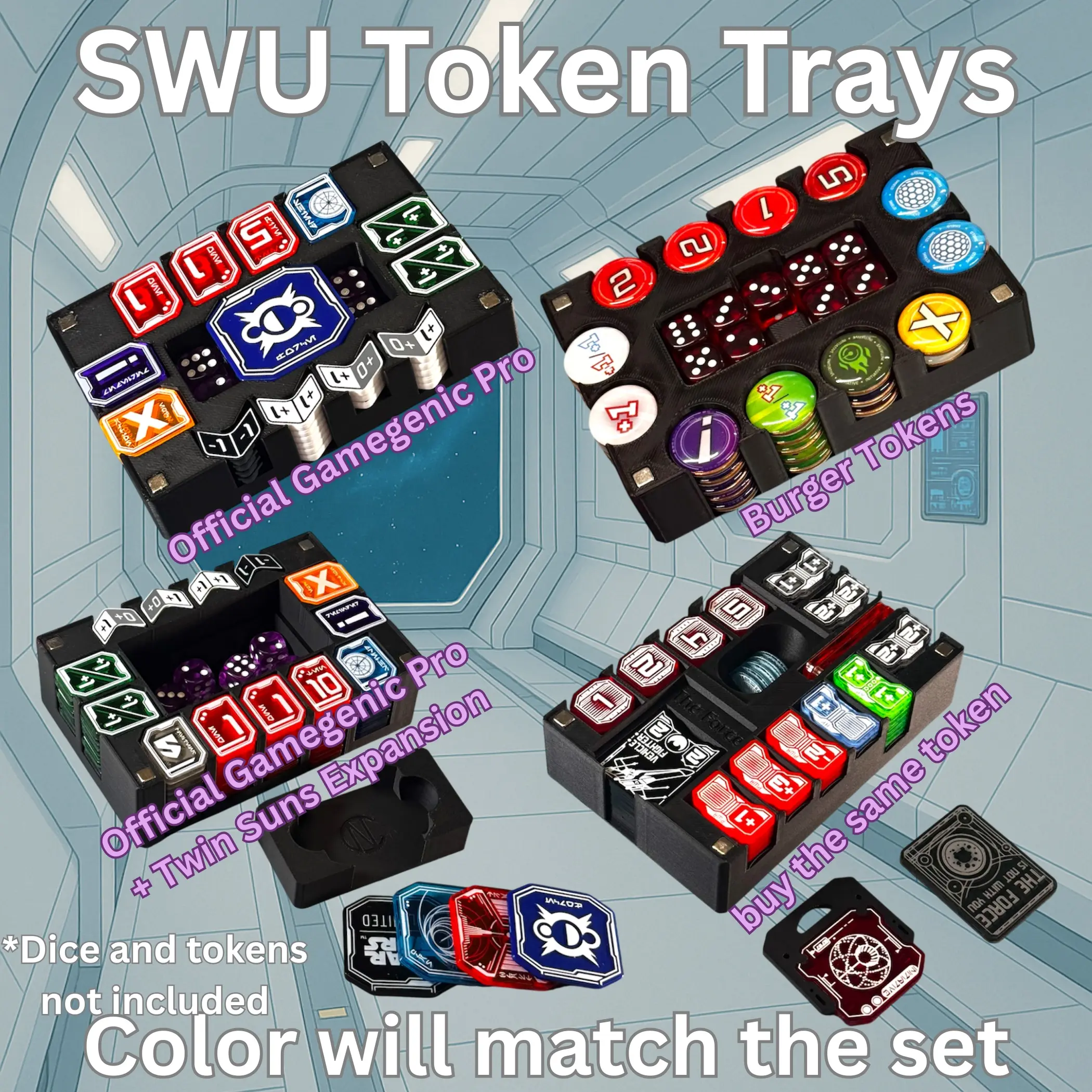 Demon Hunters - Universal DeckDock - For Magic The Gathering and More -  Damage/Health Counter, and token tray included. Counts to 99 and holds more  than 100 double sleeved cards - TikTok Shop