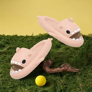Shark Slides for Women and Men, Cute Shark Slippers Adult Youth Cloudy Summer Soft Lightweight Anti-Slip Thick Sole Beach House Cloud Cushioned Shower Slide Sandals Indoor Outdoor