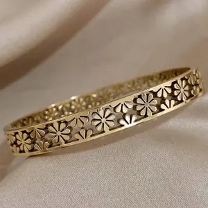 Flower Bangle for Women - Stylish Women's Bracelet