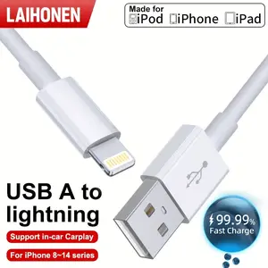 for iPhone Charger Cable 6Ft, for Apple Lightning to USB Cable Cord 6 Ft, 12W 2.4A Fast Charging, for Apple Phone Long Chargers for iPhone 14/13/12/11/ X/XS/XR/8/7/6/SE Plus Pro Max Mini, Electronic