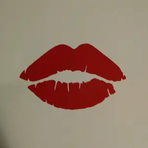 3" Red Kiss Lips Waterproof Vinyl Decal Sticker