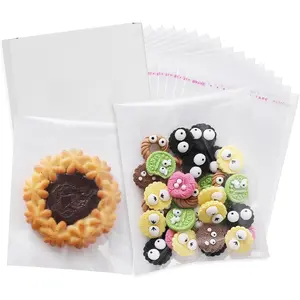 200 count 4x6 Inch Clear Resealable Cellophane Bags, Self Sealing Cookie & Candy Bags for , Party Favors,  Packaging