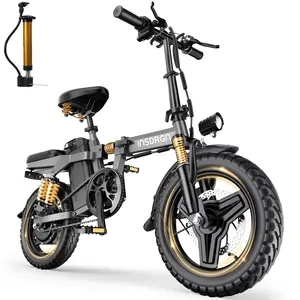 INSDRGN 14" Pro Folding Electric Bike for Adults, 1500W Peak Motor, 20MPH Max Speed, 48V 16Ah Removable Battery, 35/62 Miles Max Range, UL 2849 Certified E Bike summerwins