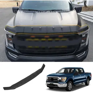 Hood Protector Compatible with 2021-2025 Ford F150 XL/STX/XLT/Lariat Hood Shield TPE Bug Deflector Bug Guard for 2024 Ford F-150 Accessories