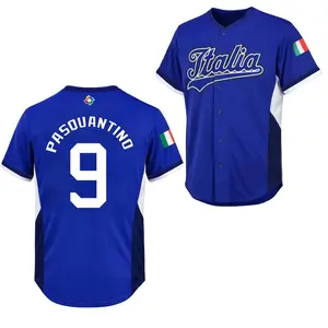 Men's Italy Baseball Vinnie Pasquantino Royal 2026 World Baseball Classic for Adult & Youth Size