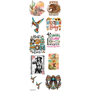 Western Ready Gang Sheet (Cowgirl, Rustic, Boho, Desert, Vintage Western) 22 x 60 Gang Sheet Hot Peel Transfers